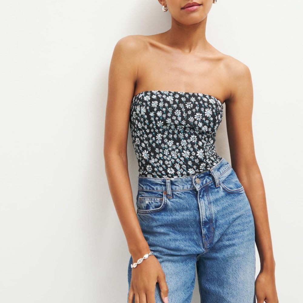 NWT Reformation Giorgia Top Night Flower size 6